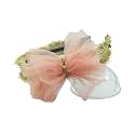 Floral Flower Metal Fringe Hairband Hair Accessories for Girls Women for Party, Peach