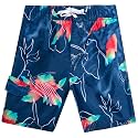 Kanu Surf Boys' Dominica Floral Quick Dry Beach Board Shorts Swim Trunk
