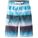 Kanu Surf Boys' Dominica Floral Quick Dry Beach Board Shorts Swim Trunk