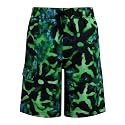 Kanu Surf Boys' Dominica Floral Quick Dry Beach Board Shorts Swim Trunk