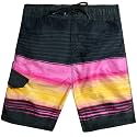 Kanu Surf Boys' Toddler Troy Stripe Swim Trunks