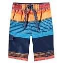 Kanu Surf Boys' Toddler Troy Stripe Swim Trunks