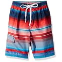 Kanu Surf Boys' Toddler Troy Stripe Swim Trunks