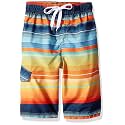 Kanu Surf Boys' Toddler Troy Stripe Swim Trunks