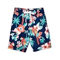 Kanu Surf Boys' Toddler Troy Stripe Swim Trunks