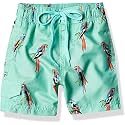 Kanu Surf Boys' Victor Stripe Quick Dry Beach Board Shorts Swim Trunk