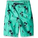 Kanu Surf Boys' Victor Stripe Quick Dry Beach Board Shorts Swim Trunk