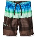 Kanu Surf Boys' Victor Stripe Quick Dry Beach Board Shorts Swim Trunk