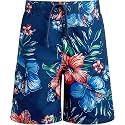 Kanu Surf Boys' Victor Stripe Quick Dry Beach Board Shorts Swim Trunk