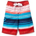 Kanu Surf Boys' Victor Stripe Quick Dry Beach Board Shorts Swim Trunk
