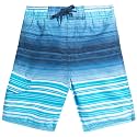 Kanu Surf Boys' Victor Stripe Quick Dry Beach Board Shorts Swim Trunk