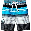 Kanu Surf Boys' Victor Stripe Quick Dry Beach Board Shorts Swim Trunk