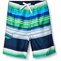 Kanu Surf Boys' Victor Stripe Quick Dry Beach Board Shorts Swim Trunk