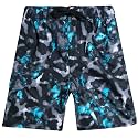 Kanu Surf Boys' Victor Stripe Quick Dry Beach Board Shorts Swim Trunk
