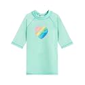 Kanu Surf Girls' Jade Rash Guard UPF 50+ Sun Protection Short Sleeve Swim Shirt