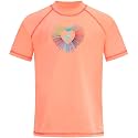 Kanu Surf Girls' Jade Rash Guard UPF 50+ Sun Protection Short Sleeve Swim Shirt