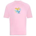 Kanu Surf Girls' Jade Rash Guard UPF 50+ Sun Protection Short Sleeve Swim Shirt