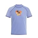 Kanu Surf Girls' Jade Rash Guard UPF 50+ Sun Protection Short Sleeve Swim Shirt
