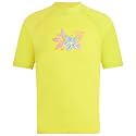 Kanu Surf Girls' Jade Rash Guard UPF 50+ Sun Protection Short Sleeve Swim Shirt