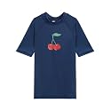 Kanu Surf Girls' Jade Rash Guard UPF 50+ Sun Protection Short Sleeve Swim Shirt