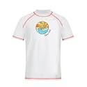 Kanu Surf Girls' Jade Rash Guard UPF 50+ Sun Protection Short Sleeve Swim Shirt