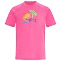 Kanu Surf Girls' Jade Rash Guard UPF 50+ Sun Protection Short Sleeve Swim Shirt