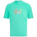 Kanu Surf Girls' Jade Rash Guard UPF 50+ Sun Protection Short Sleeve Swim Shirt