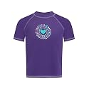 Kanu Surf Girls' Jade Rash Guard UPF 50+ Sun Protection Short Sleeve Swim Shirt