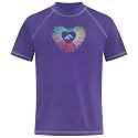 Kanu Surf Girls' Jade Rash Guard UPF 50+ Sun Protection Short Sleeve Swim Shirt