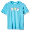 Kanu Surf Girls' Jade Rash Guard UPF 50+ Sun Protection Short Sleeve Swim Shirt