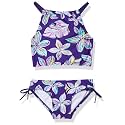 Kanu Surf Girls Daisy UPF 50 Beach Sport Halter Tankini 2-Piece Swimsuit