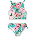 Kanu Surf Girls Daisy UPF 50 Beach Sport Halter Tankini 2-Piece Swimsuit