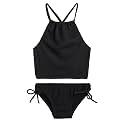 Kanu Surf Girls Daisy UPF 50 Beach Sport Halter Tankini 2-Piece Swimsuit