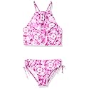 Kanu Surf Girls Daisy UPF 50 Beach Sport Halter Tankini 2-Piece Swimsuit