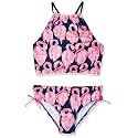 Kanu Surf Girls Daisy UPF 50 Beach Sport Halter Tankini 2-Piece Swimsuit