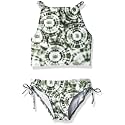 Kanu Surf Girls Daisy UPF 50 Beach Sport Halter Tankini 2-Piece Swimsuit