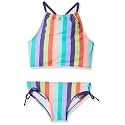 Kanu Surf Girls Daisy UPF 50 Beach Sport Halter Tankini 2-Piece Swimsuit