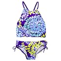 Kanu Surf Girls Daisy UPF 50 Beach Sport Halter Tankini 2-Piece Swimsuit