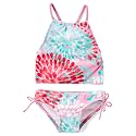 Kanu Surf Girls Daisy UPF 50 Beach Sport Halter Tankini 2-Piece Swimsuit