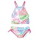 Kanu Surf Girls Daisy UPF 50 Beach Sport Halter Tankini 2-Piece Swimsuit