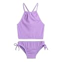 Kanu Surf Girls Daisy UPF 50 Beach Sport Halter Tankini 2-Piece Swimsuit