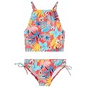 Kanu Surf Girls Daisy UPF 50 Beach Sport Halter Tankini 2-Piece Swimsuit