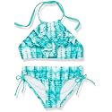 Kanu Surf Girls Morgan Ruffle Halter Bikini 2-Piece Swimsuit