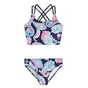 Kanu Surf Girls Waverly UPF 50 Beach Sport Criss-Cross Tankini