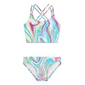 Kanu Surf Girls Waverly UPF 50 Beach Sport Criss-Cross Tankini