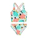 Kanu Surf Girls Waverly UPF 50 Beach Sport Criss-Cross Tankini