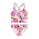 Kanu Surf Girls Waverly UPF 50 Beach Sport Criss-Cross Tankini
