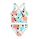 Kanu Surf Girls Waverly UPF 50 Beach Sport Criss-Cross Tankini