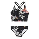 Kanu Surf Girls Waverly UPF 50 Beach Sport Criss-Cross Tankini