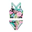 Kanu Surf Girls Waverly UPF 50 Beach Sport Criss-Cross Tankini